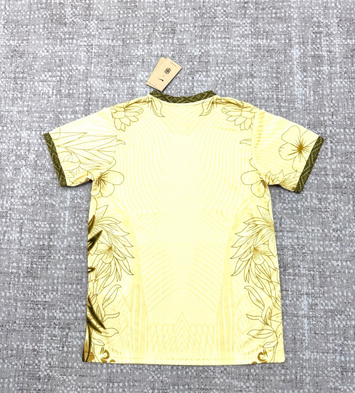 Brésil – Maillot Édition Spéciale Doré Floral – Adulte