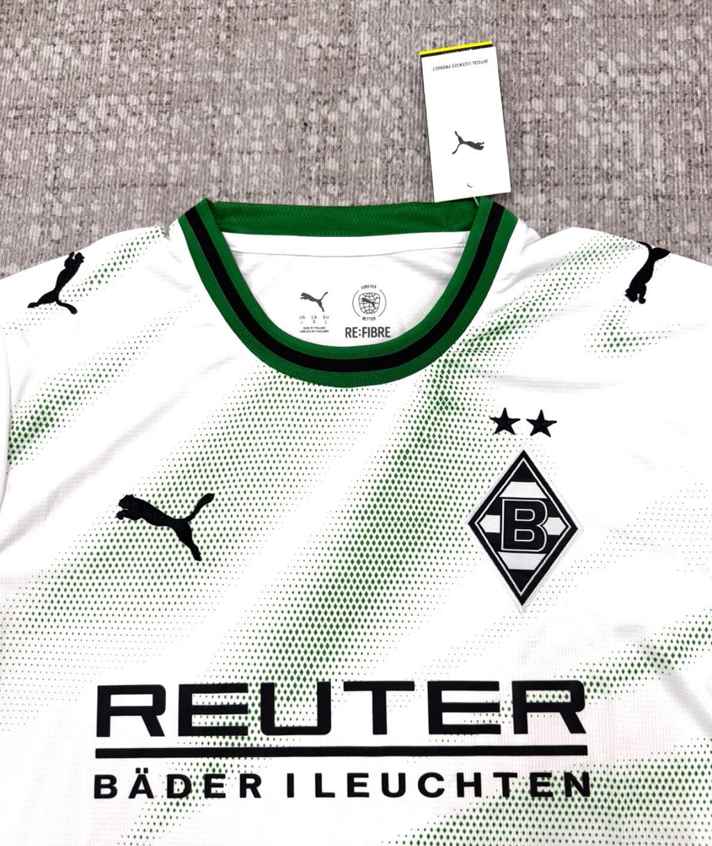 Borussia Mönchengladbach – Maillot Blanc & Vert – Adulte