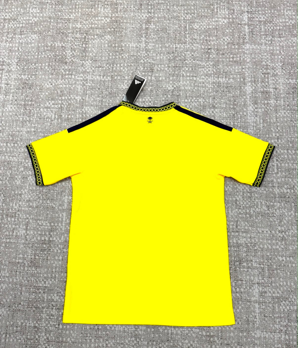 Maillot domicile Al Nassr 2025/26 jaune vue de dos