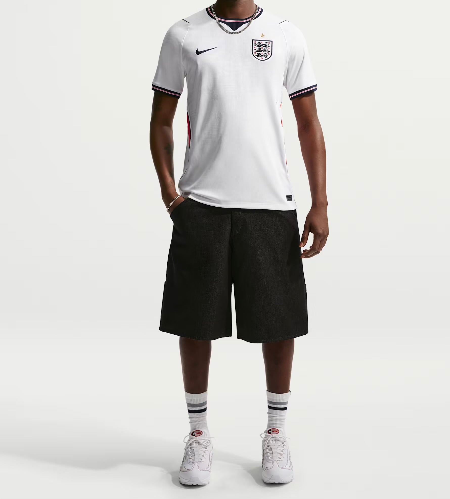 Maillot Angleterre 2026 domicile blanc vue portée