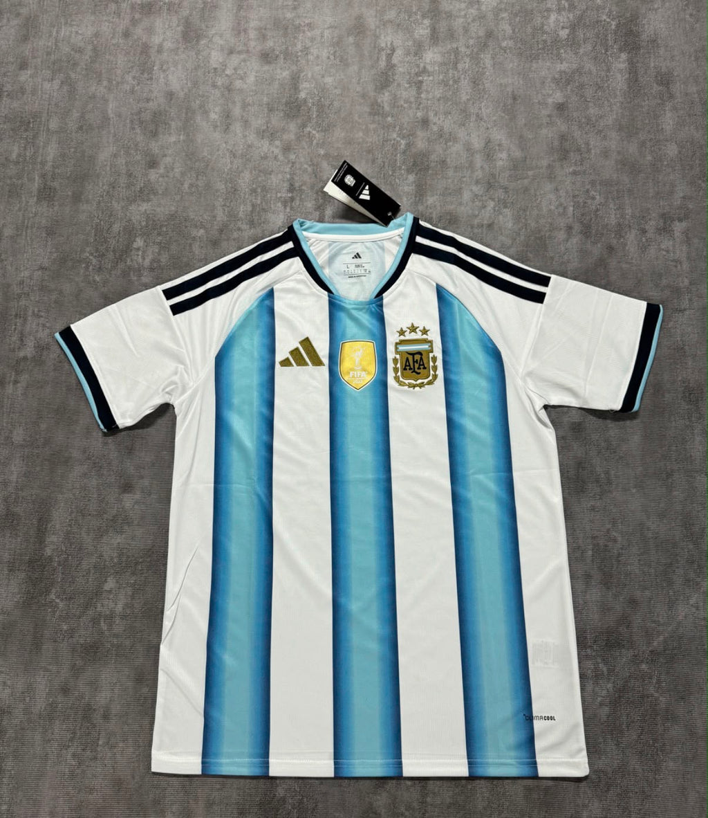 Maillot Argentine domicile 2026 blanc et bleu ciel - face