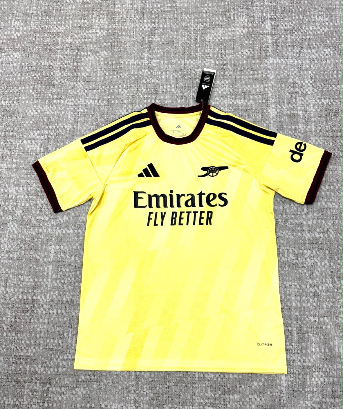 Arsenal maillot Third 2026/27 jaune vue avant