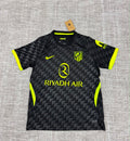Maillot extérieur Atlético Madrid 2026/27 noir et jaune fluo - face