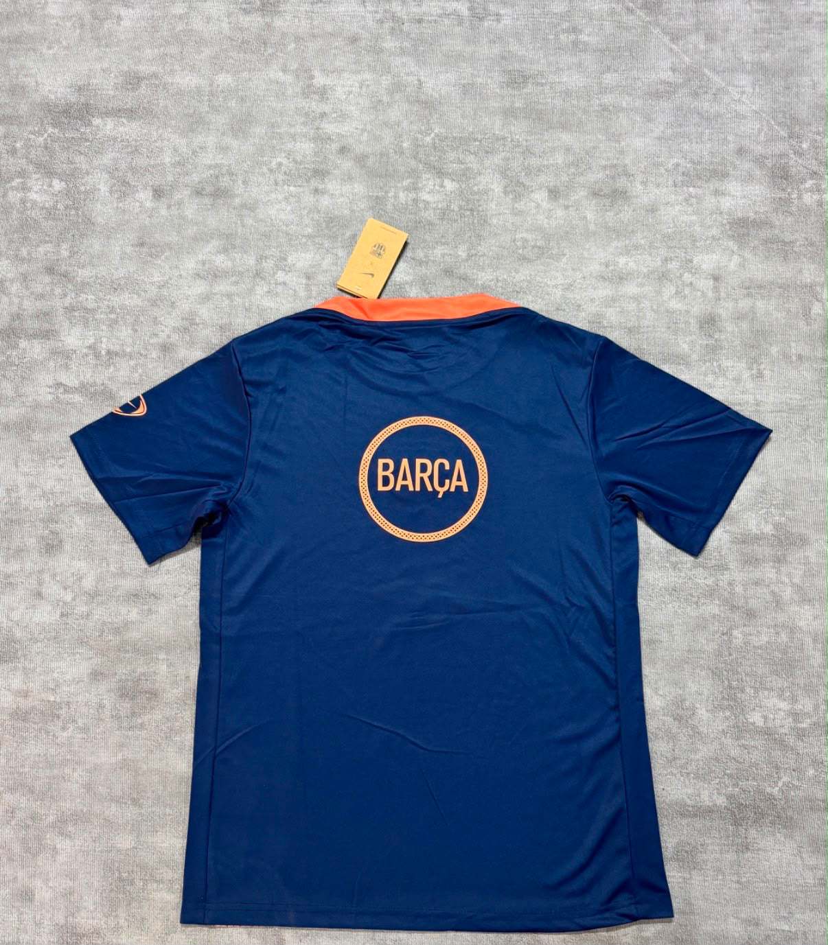 Maillot pré-match FC Barcelona 25/26 Third T90 bleu marine et orange - dos