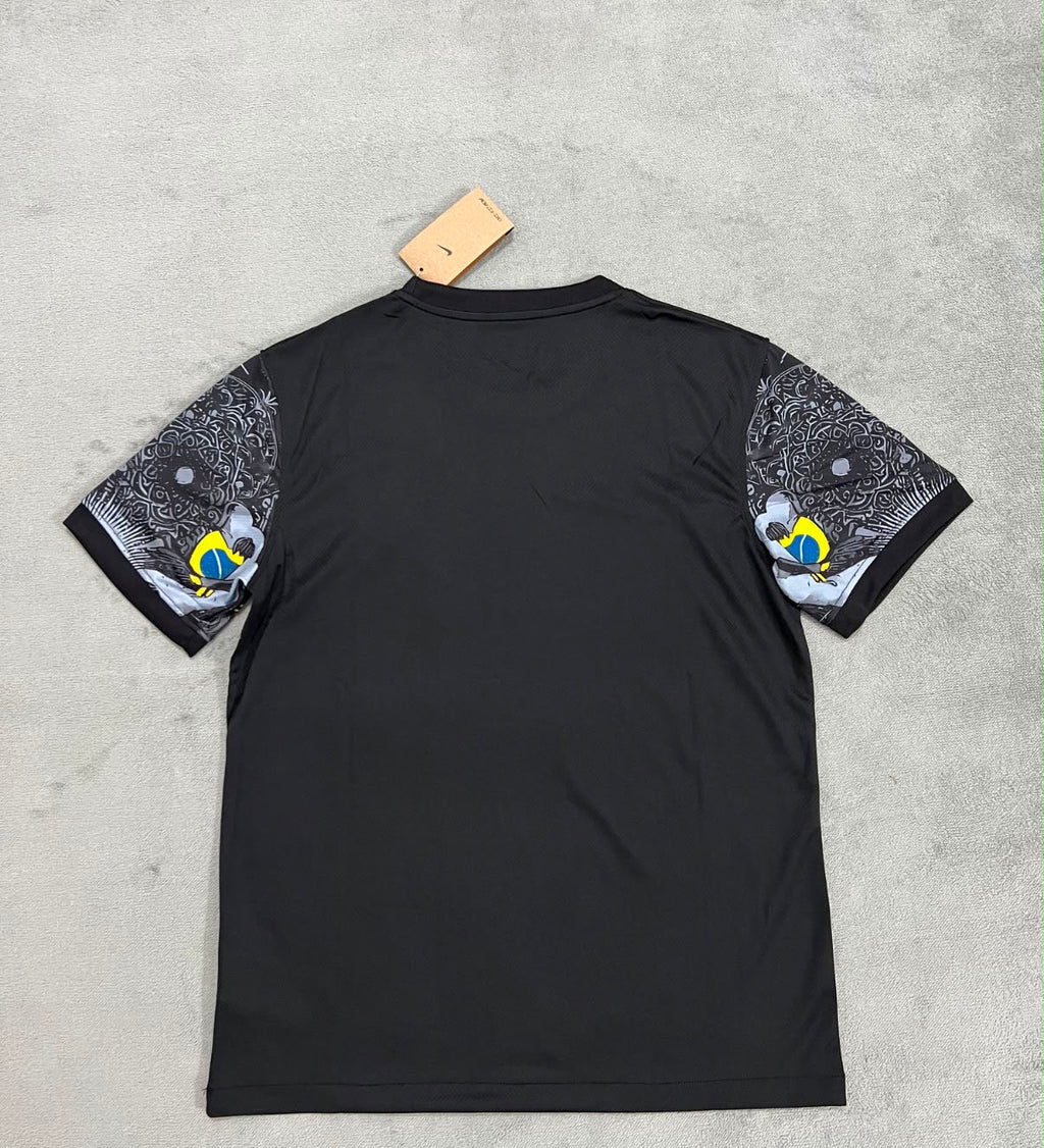 Maillot spécial Brésil Cristo Redentor noir et gris - dos