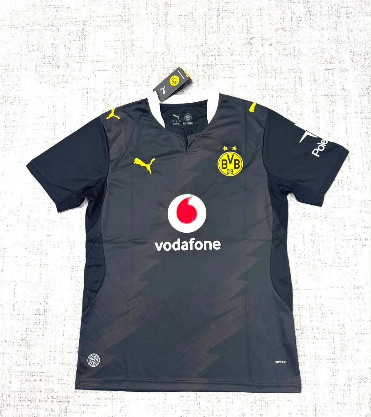 Maillot extérieur Borussia Dortmund 2026/27 noir et jaune - face