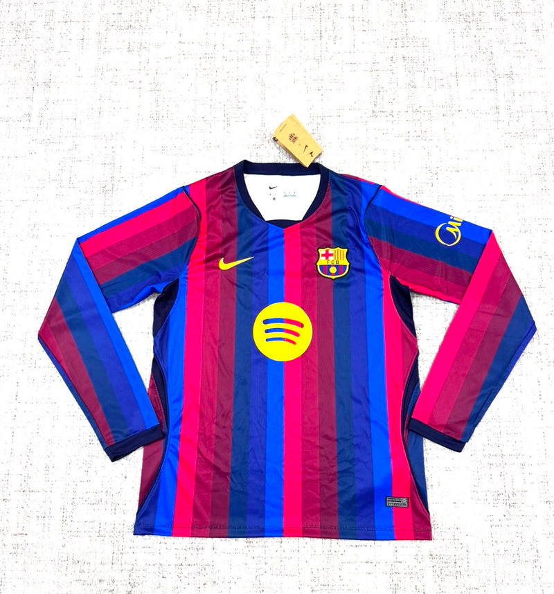 FC Barcelona – Maillot Domicile Blaugrana Manches Longues – Adulte
