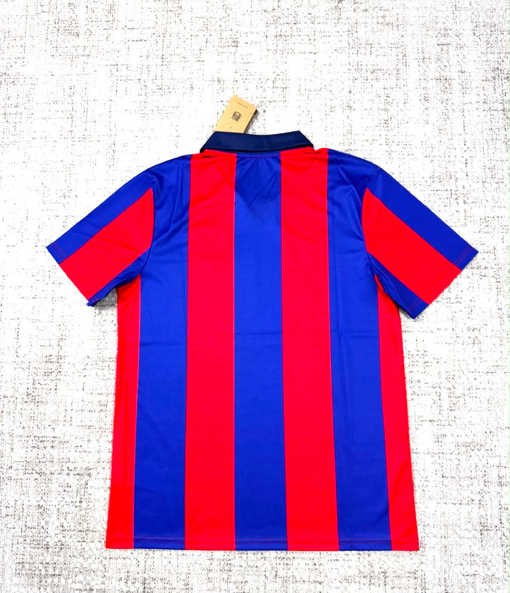 Maillot FC Barcelona rétro blaugrana vue de dos