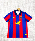 Maillot FC Barcelona rétro blaugrana vue de face
