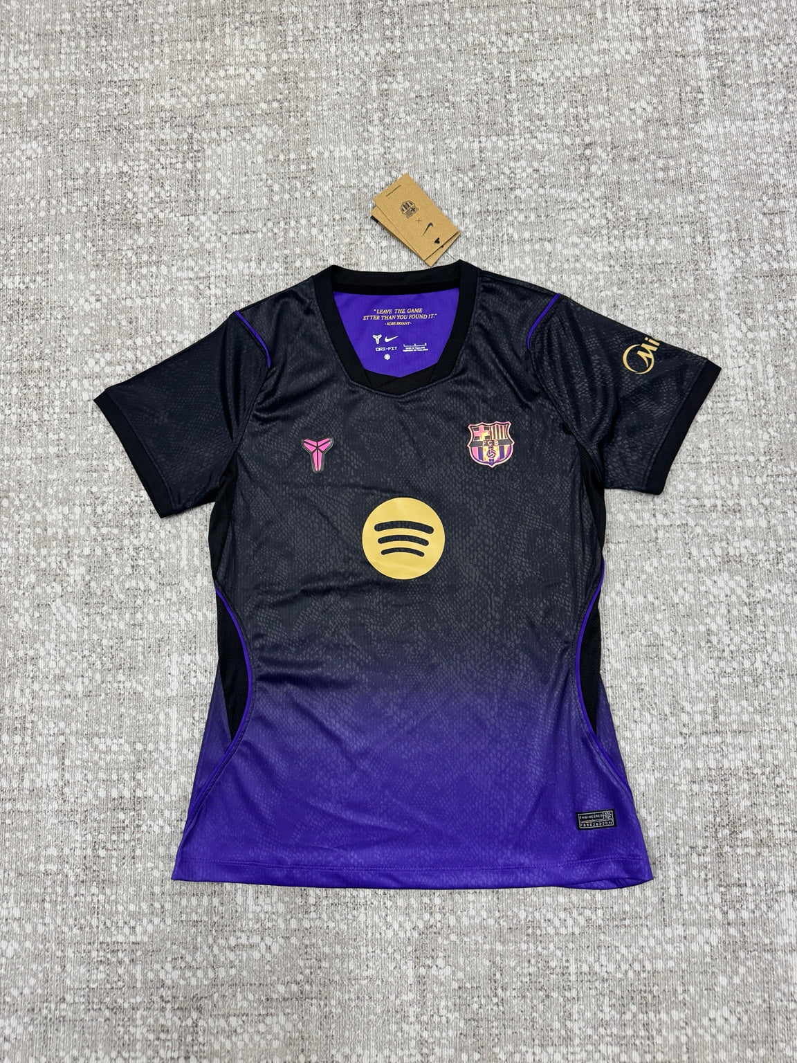 Maillot FC Barcelone noir et violet - vue de face