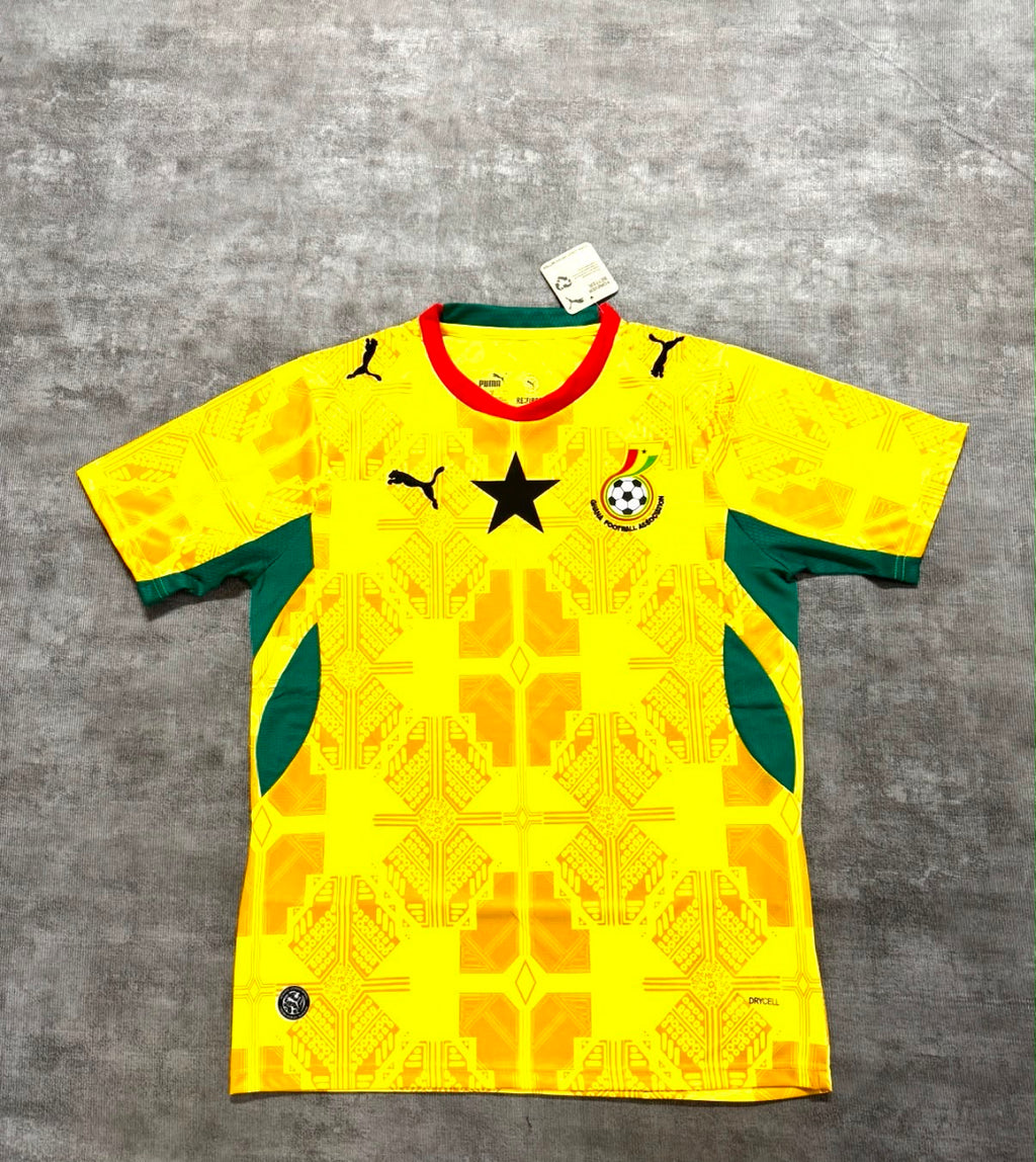 Maillot Ghana jaune - face