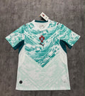 Maillot Portugal blanc et vert eau - face