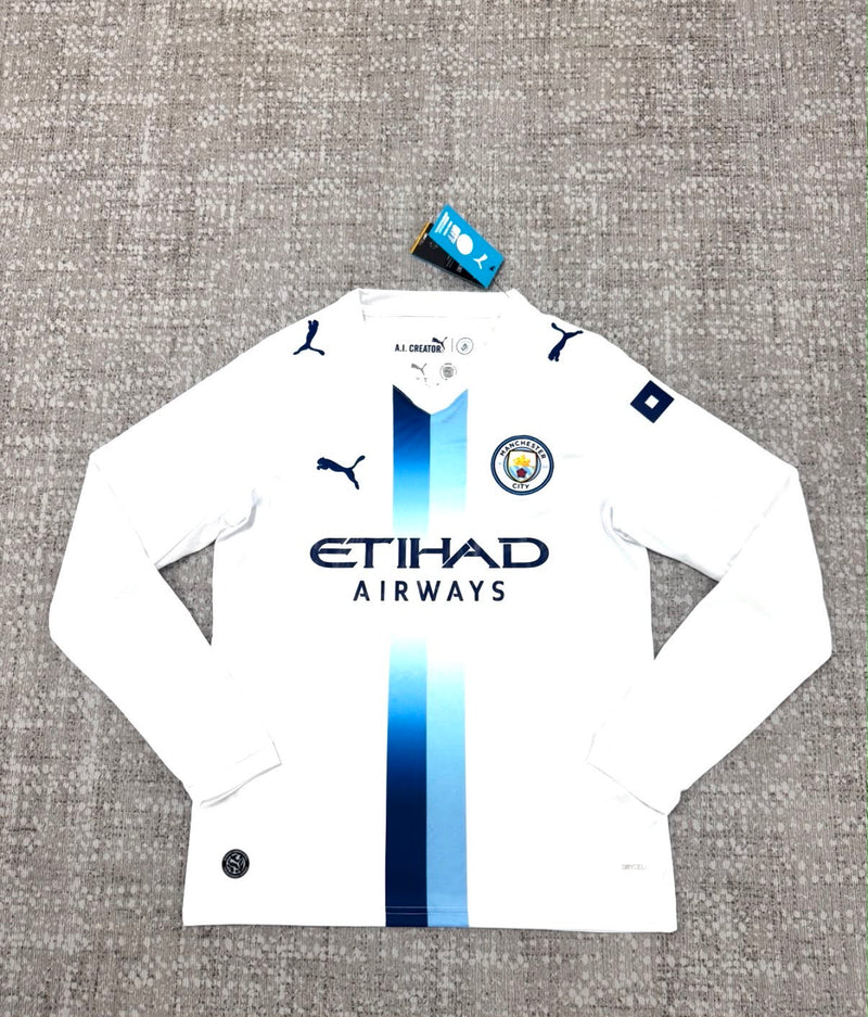 Manchester City – Maillot Blanc Manches Longues Édition Spéciale – Adulte