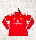 Maillot Manchester United domicile 2026/27 manches longues adulte vue de face