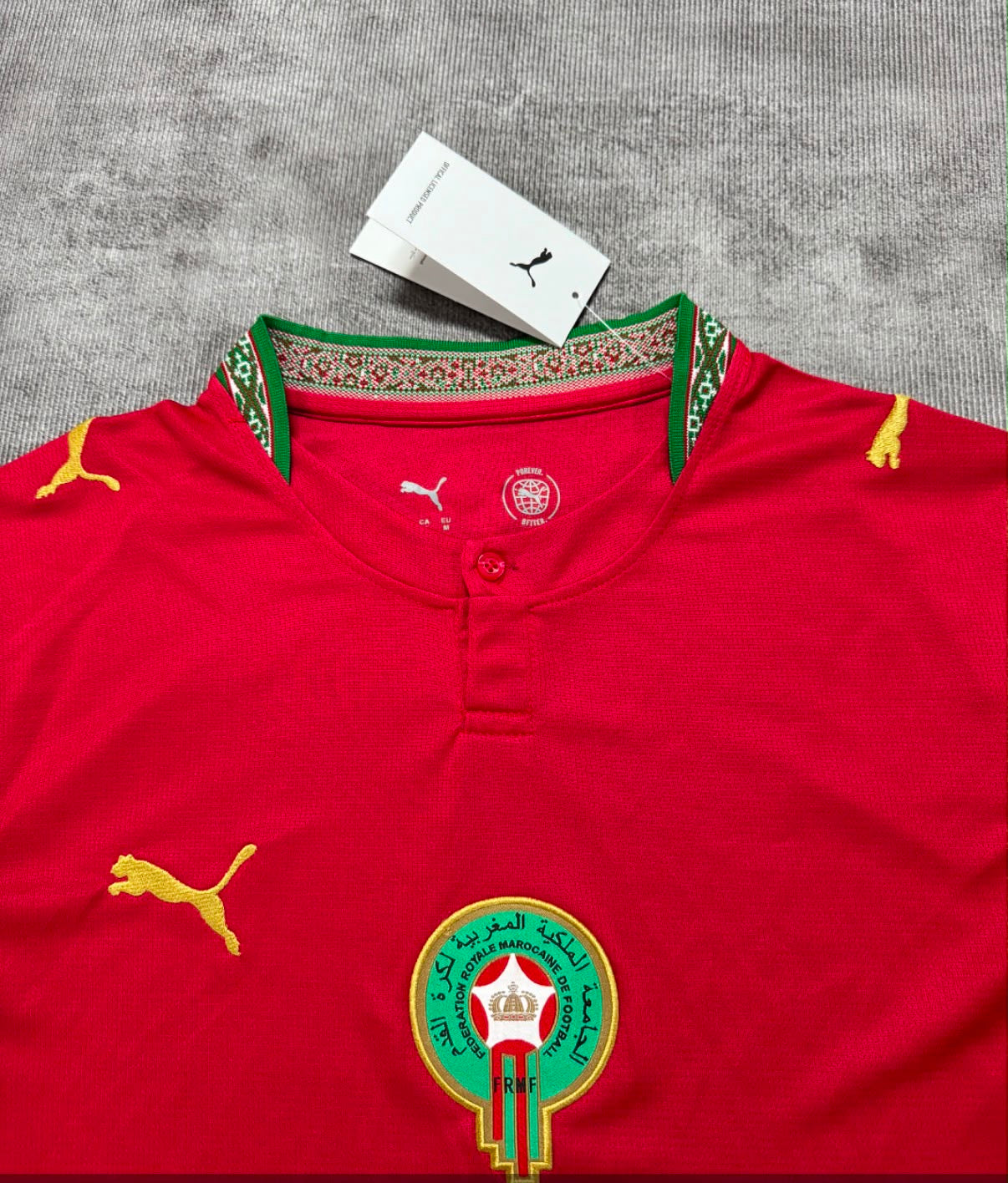 Maillot domicile Maroc 2026 - détail