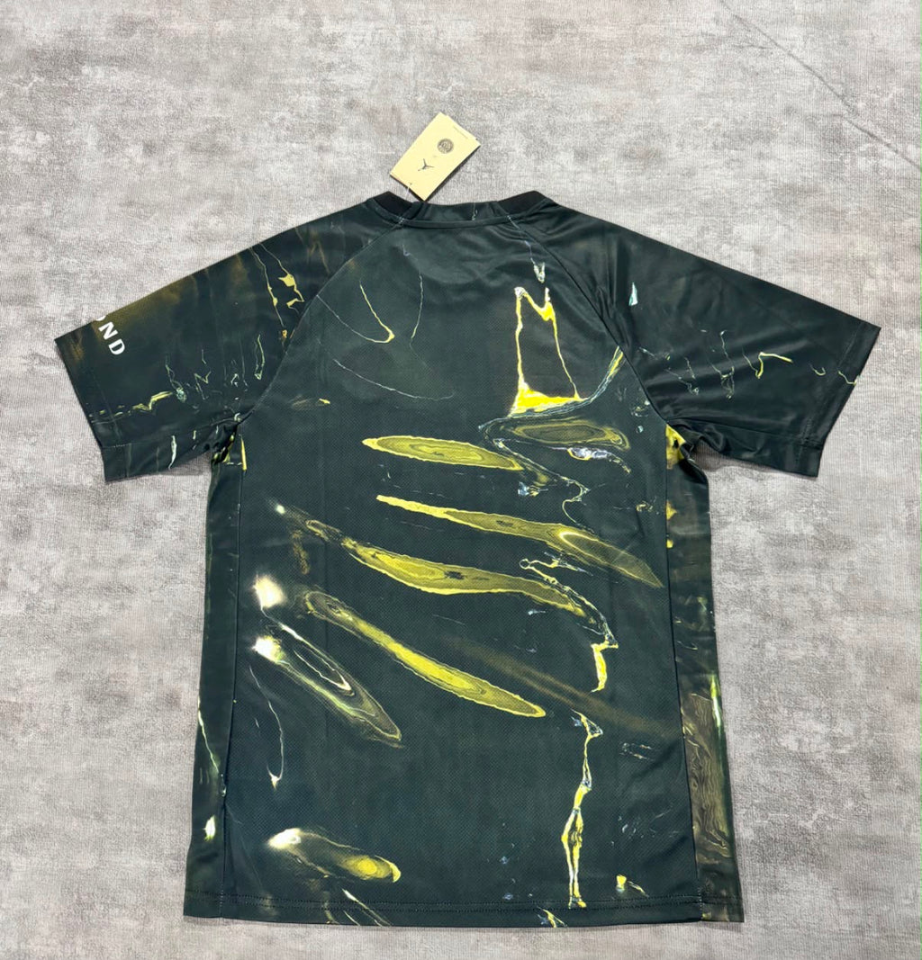 Maillot PSG x Jordan noir vert et jaune - dos