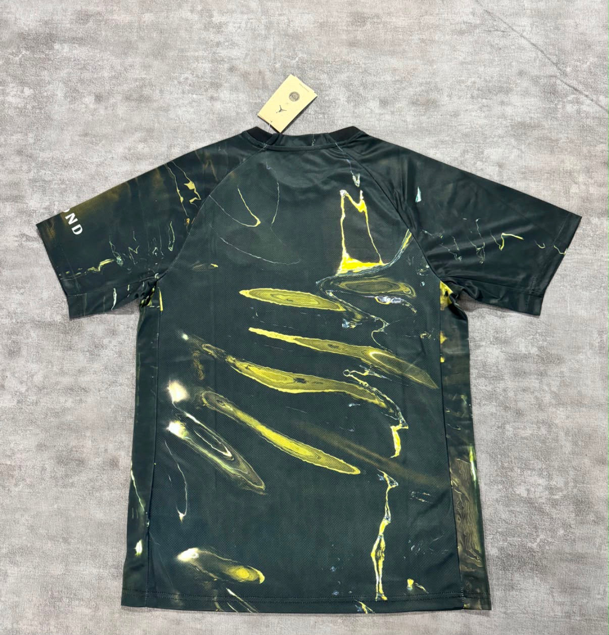 Maillot PSG x Jordan noir vert et jaune - dos