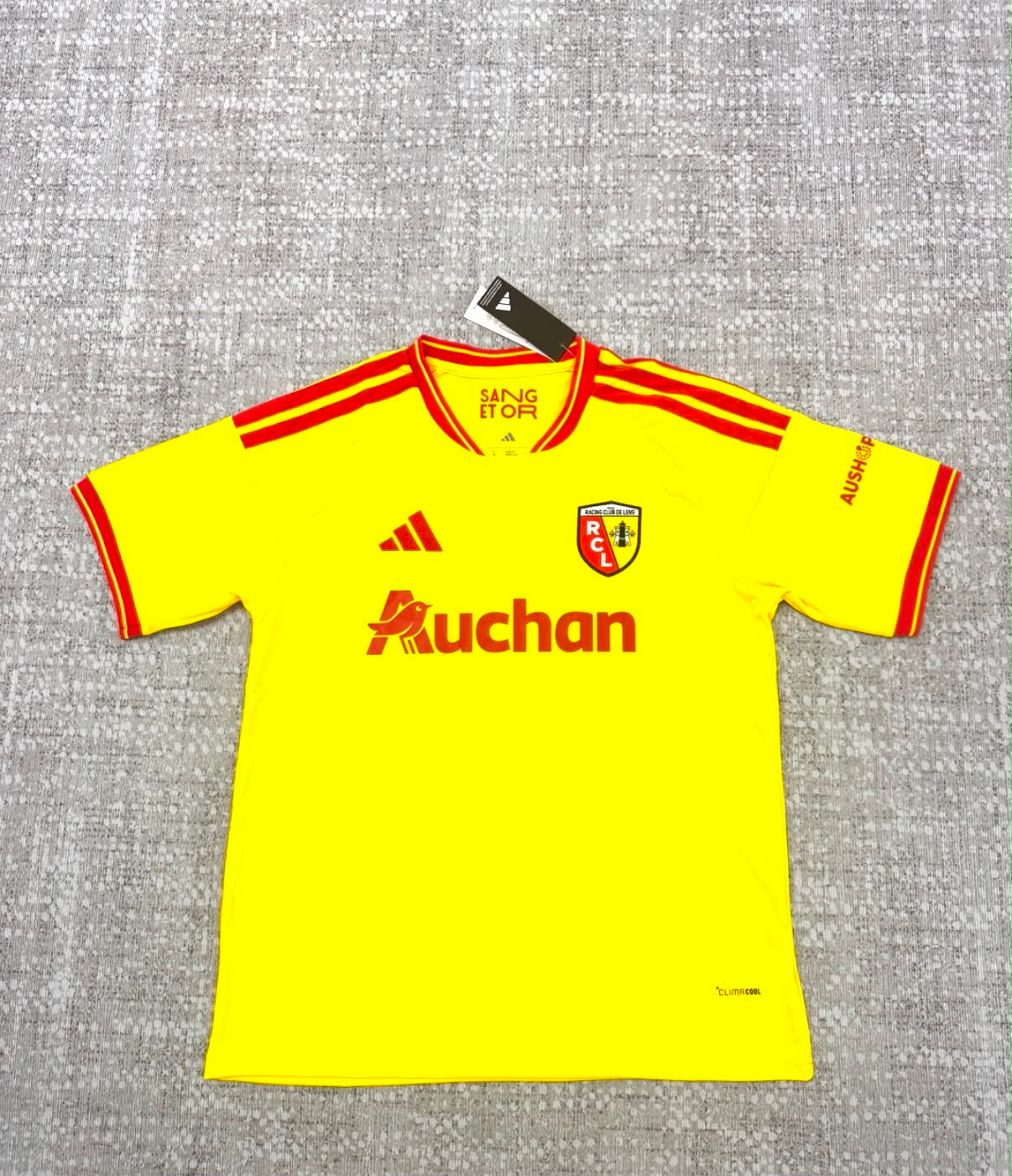 Maillot domicile RC Lens 2026/27 jaune et rouge - face