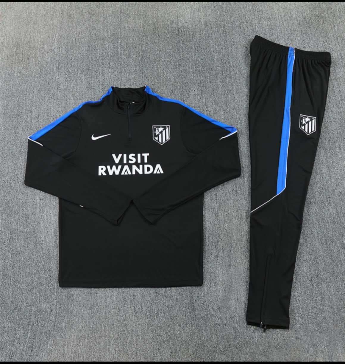 Survêtement Atlético Madrid noir et bleu - vue de face