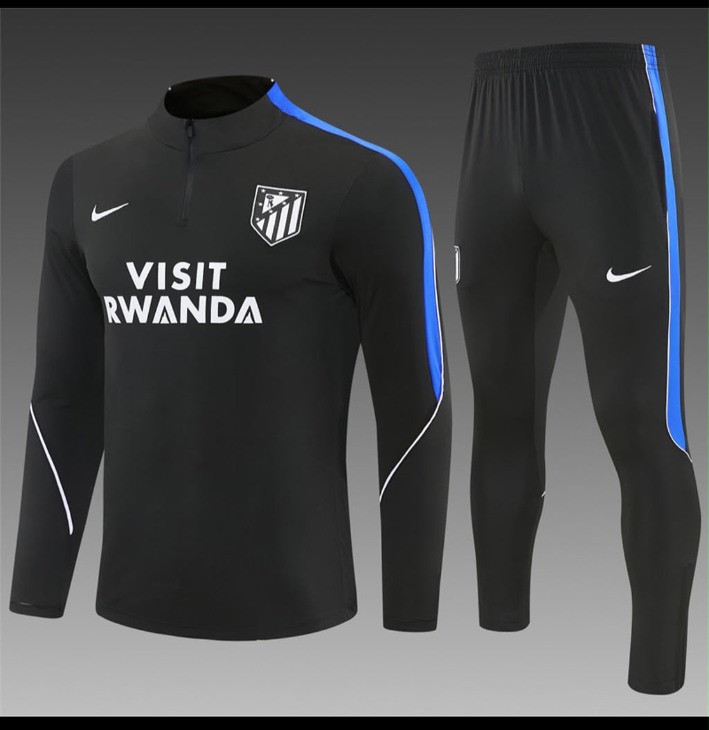 Survêtement Atlético Madrid noir et bleu - vue studio