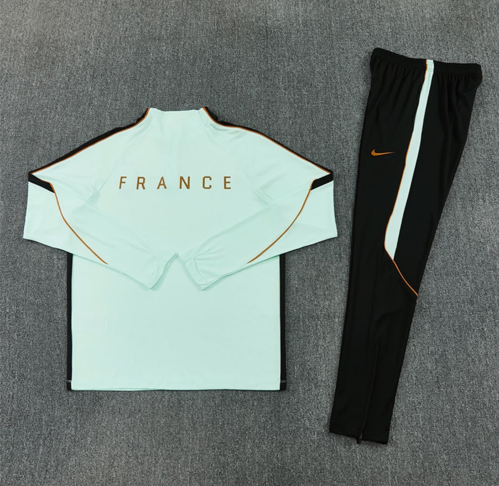 Survêtement France vert menthe et noir - vue arrière