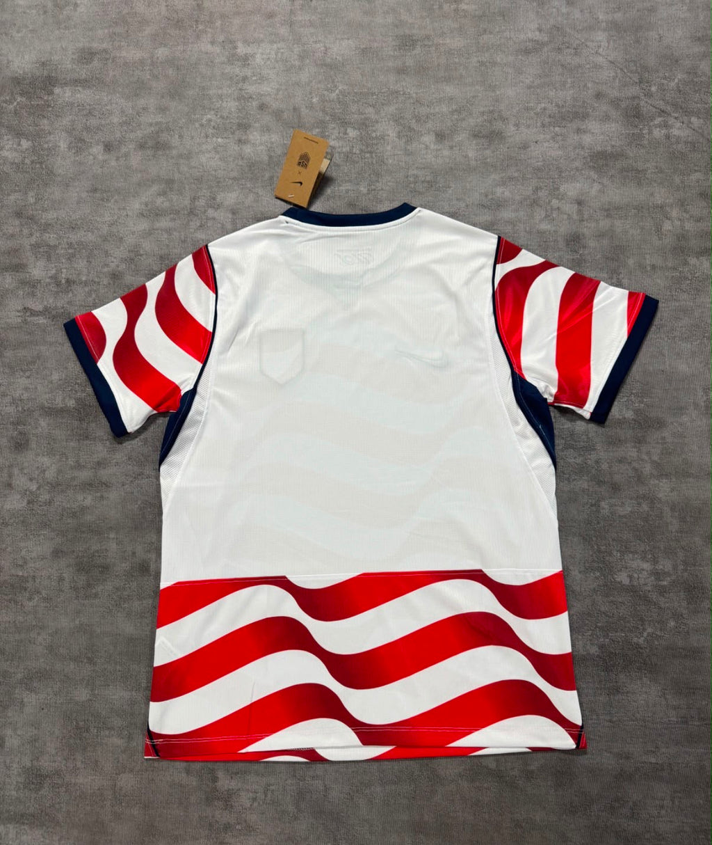 Maillot domicile USA 2026 rouge et blanc, dos