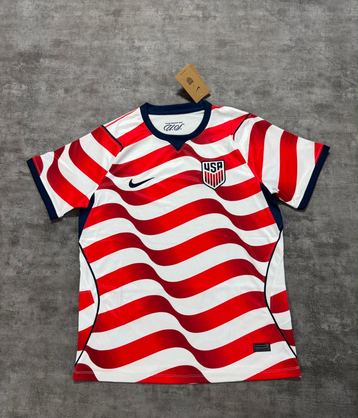 Maillot domicile USA 2026 rouge et blanc, face